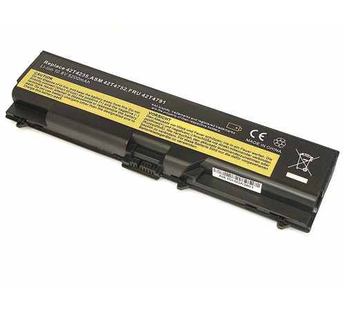 Аккумуляторная батарея для ноутбука Lenovo ThinkPad T410 (42T4235) 10.8V 5200 mAh OEM черная