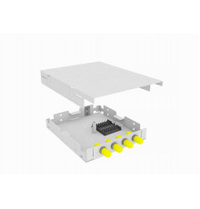 Кросс оптический, настенный, 4 ST адаптеров, многомодовый (50/125), TopLAN, укомплектованный