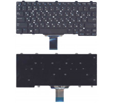 Клавиатура для ноутбука Dell E5250 E7250 черная без подсветки