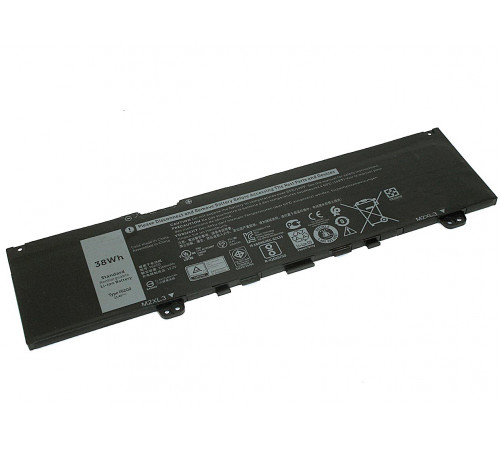 Аккумуляторная батарея для ноутбука Dell 5370 (F62G0) 11.4V 3166mAh