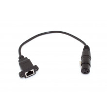 Кабель RJ45  на XLR мама 0.3 м