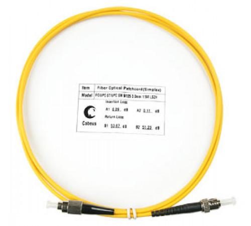 Cabeus FOP(s)-9-FC-ST-1,5m Шнур оптический simplex FC-ST 9/125 sm 1,5м LSZH