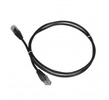 Патч-корд RJ45 - RJ45, 4 пары, UTP, категория 5е, 3 м, черный, TWT TWT-45-45-3.0-BK