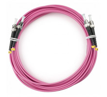 Cabeus FOP-50-OM4-ST-ST-7m Шнур оптический duplex ST-ST 50/125 mm OM4 7м LSZH