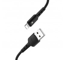 Кабель USB HOCO X25 Soarer для Lightning, 2А, длина 1 м, черный