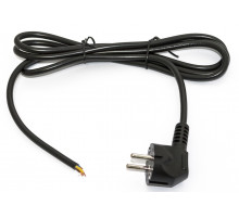 PWC-SHM-OE-3.0-BK Кабель с вилкой Schuko (open end), длиной 3м (3x1.0 кв.мм), цвет черный (ПВС-ВП-3*1,0-250-S22-16-3,0 ГОСТ 28244-96)) Hyperline