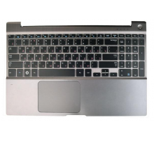 Клавиатура для ноутбука Samsung NP700Z5A черная, верхняя панель в сборе
