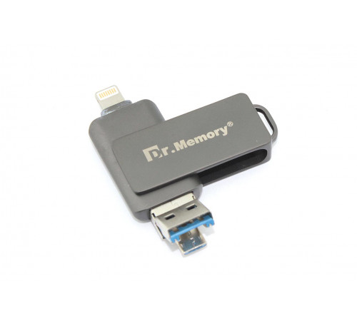 Флешка USB Dr. Memory 051 4Гб, USB 3.0, черный