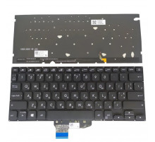 Клавиатура для ноутбука Asus X430, K430FA, K430FN черная, с подсветкой