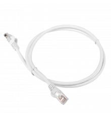 Патч-корд RJ45 - RJ45, 4 пары, UTP, категория 6, 0.5 м, белый, LSZH, LANMASTER LAN-PC45/U6-0.5-WH