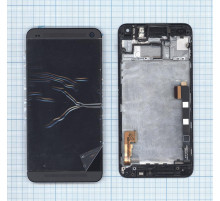Дисплей для HTC One M7 801e с рамкой черный