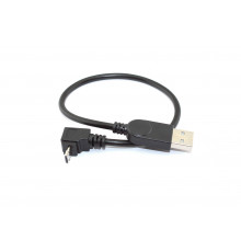 Кабель USB  Type A на Micro USB угол вверх  0,25 м