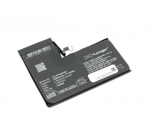 Аккумулятор CS-IPH264SL для iPhone 13 Pro 3.85V 3000mAh / 11.55Wh Li-Polymer