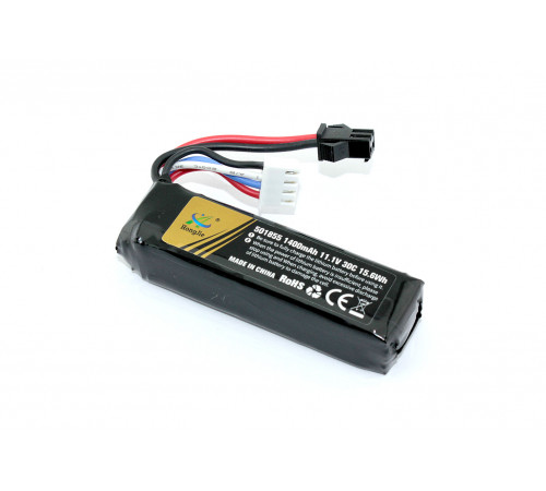 Аккумулятор Li-Pol 11.1V 401855 1400mAh разъем SM