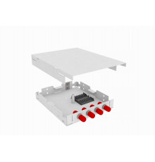 Кросс оптический, настенный, 4 ST/UPC адаптера, одномодовый, TopLAN, укомплектованный
