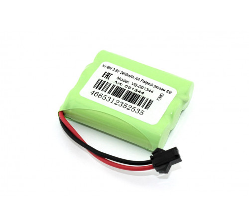 Аккумулятор Ni-MH 3.6V 2400mAh AA Flatpack разъем SM