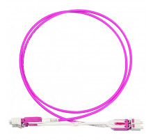 Патч-корд оптический LANMASTER, дуплексный, Uniboot Push-pull, LC/PC-LC/PC, OM4, LSZH, 2 мм, 1.0 м LAN-2LU-2LU/OM4/SL-1.0