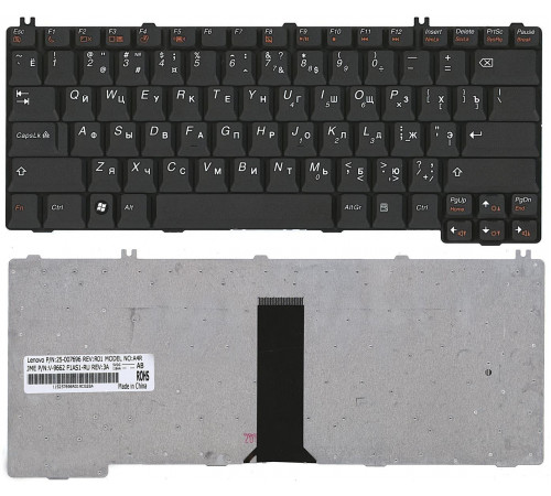 Клавиатура для ноутбука Lenovo IdeaPad 3000, C100, F31, F51, G430, Y330, Y430, U330, Y510, Y520, Y730 черная