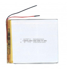 Аккумулятор Li-Pol (батарея) 3*80*90мм 2pin 3.7V/2600mAh