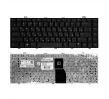 Клавиатура для ноутбука Dell Studio 1450, 1457, 1458 Series. Плоский Enter. Черная, без рамки. PN: V100825JS1.