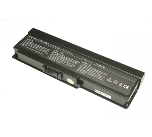 Аккумуляторная батарея для ноутбука Dell Inspiron 1400, 1420, Vostro 6600mAh OEM