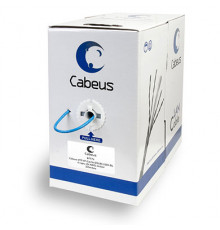 Cabeus UTP-4P-Cat.5e-SOLID-LSZH-BL Кабель витая пара UTP (U/UTP), категория 5e, 4 пары (24 AWG), одножильный, синий, LSZH (Low Smoke Zero Halogen) (30