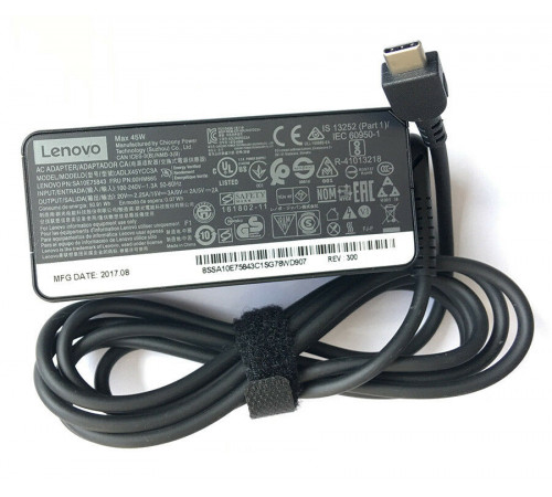 Блок питания Lenovo Type-C, 45W (5V, 12V, 20V/2.25A), без сетевого кабеля, (2-х конт. разъем), ORG