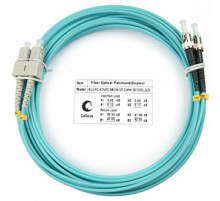 Cabeus FOP-50-SC-ST-25m Шнур оптический duplex SC-ST 50/125 mm OM3 25м LSZH