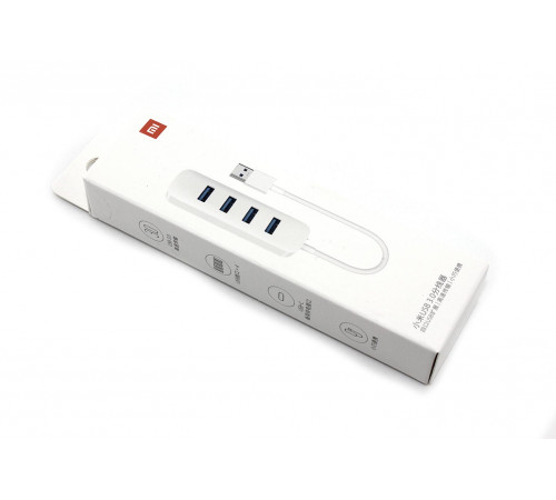 Переходник хаб Xiaomi USB3.0 Line Splitter XMFXQ01QM, white