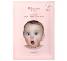 Jmsolution Маска тканевая для лица гипоаллергенная осветляющая / Mama Pureness Mela Clear Mask Plus, 30 мл