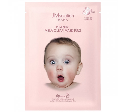 Jmsolution Маска тканевая для лица гипоаллергенная осветляющая / Mama Pureness Mela Clear Mask Plus, 30 мл