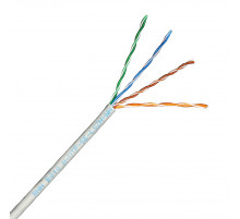 Кабель витая пара BNH, UTP, 4 пар., кат. 5е, проводник Ø 0,51мм, AWG24, LSZH (нг(A)-HF), 100МГц, 1м (коробка 305м), тип прокладки: внутри зданий, цвет