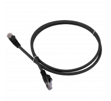 Патч-корд RJ45 - RJ45, 4 пары, UTP, категория 5е, 7 м, черный, LSZH, LANMASTER LAN-PC45/U5E-7.0-BK
