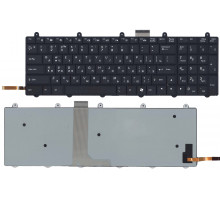 Клавиатура для ноутбука Clevo P170EM черная с подсветкой
