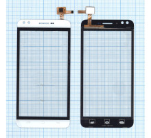 Сенсорное стекло (тачскрин) для Prestigio Muze C3 MultiPhone 3504 белое