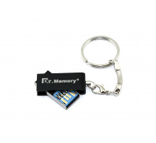 Флешка USB Dr. Memory 005 8Гб, USB 3.0, серебристый