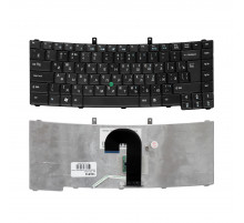 Клавиатура для ноутбука Acer Travelmate 6410, 6452, 6490 Series. Г-образный Enter. Черная, без рамки. PN: NSK-AGC0R.