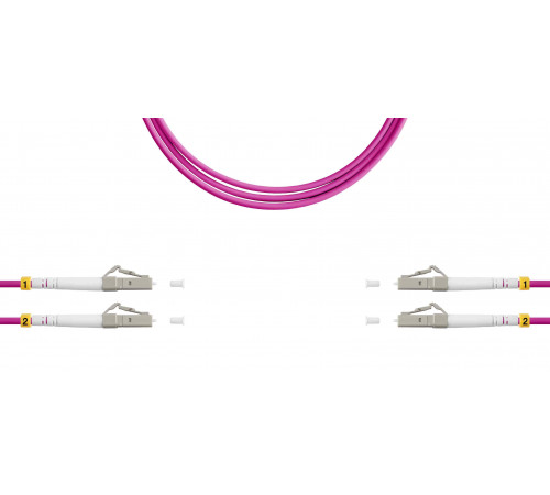 Патч-корд ВО MM(OM4), LC/UPC-LC/UPC, 3.0мм, duplex, LSZH, 3м