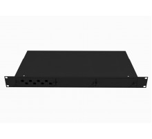 Кросс оптический стоечный 19", 8 FC/ST адаптеров, 1U, черный, TopLAN