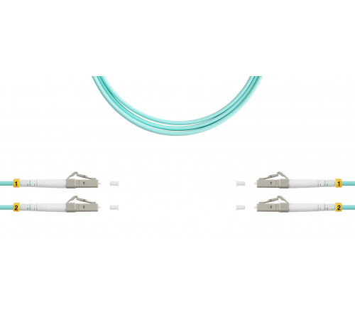 Патч-корд ВО MM(OM3), LC/UPC-LC/UPC, 3.0мм, duplex, LSZH, 1м