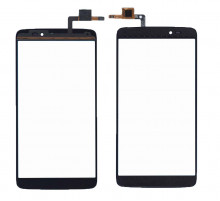 Сенсорное стекло (тачскрин) для Alcatel One Touch Idol 3 6045Y черное