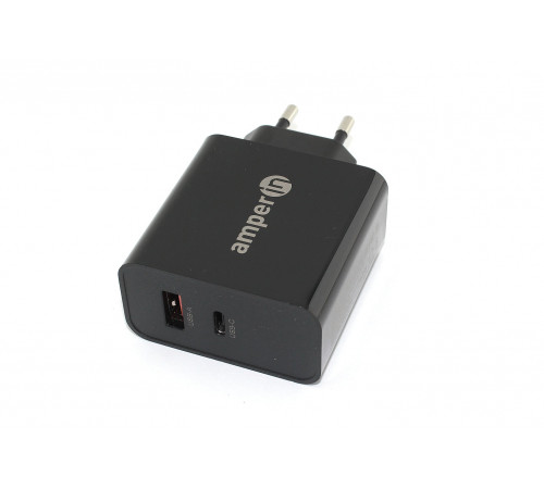 Блок питания (сетевой адаптер) Amperin USB-C (YDS-TC065-011PK) 65W, black