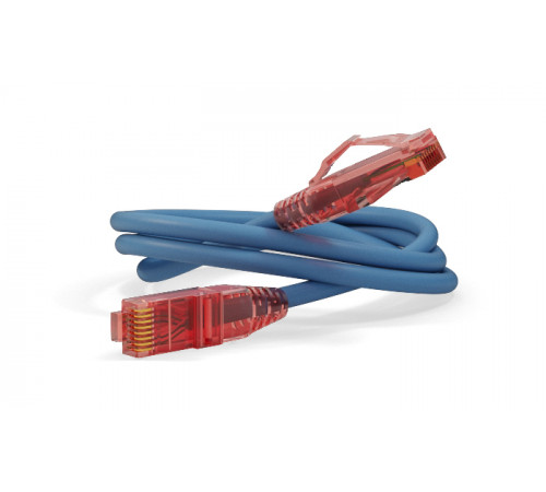 PC-LPM-UTP-RJ45-RJ45-C5e-1M-LSZH-BL Патч-корд U/UTP, Cat.5е, LSZH, 1 м, синий Hyperline