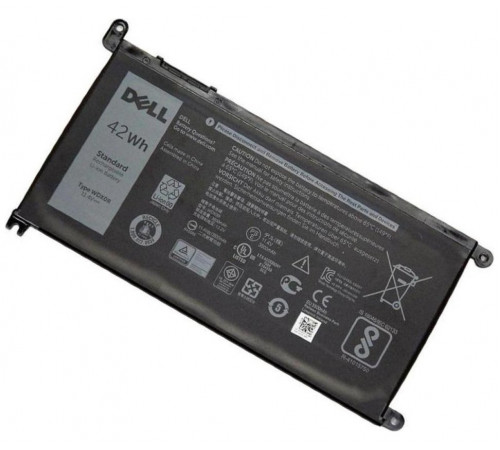 Аккумулятор для Dell (WDX0R) Inspiron 5570, 5568, 13-5000, 5565, 5767, 5567, 5378, 42Wh, 3500mAh, 11.4V