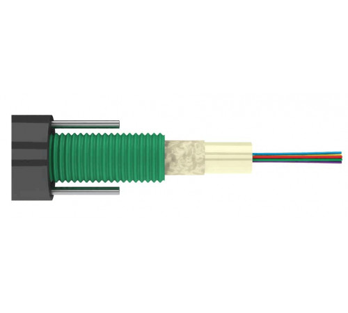 ВО кабель Lanmaster бронированный гофр.стал.лентой, GYXTW, 2,7кН, PE, внешний, 24 х OS2 Ultra LAN-OFC-GYXTW24SU2