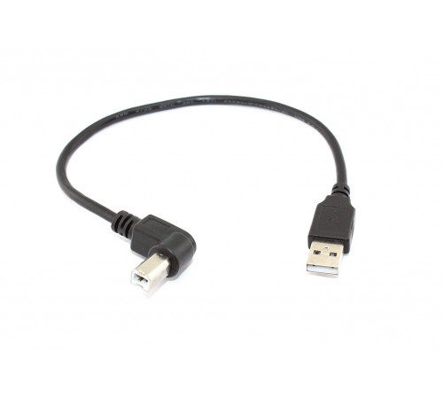 Кабель USB  2.0 на  USB-B угол влево 0,3 м