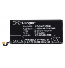 Аккумулятор CS-SMG920SL EB-BG920ABE для Samsung Galaxy S6 3.85V / 2550mAh / 9.82Wh