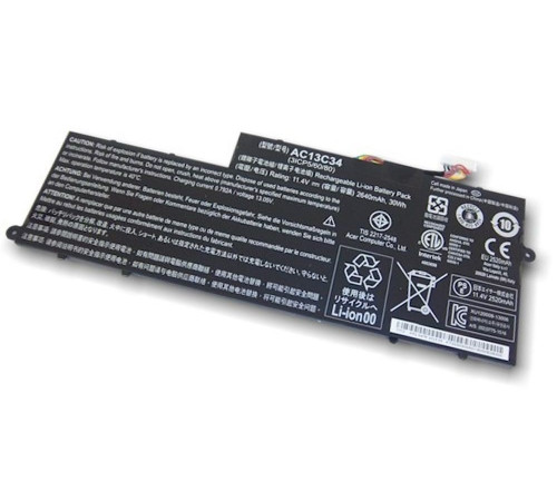 Аккумулятор для Acer Aspire E3-111-C6LG, E3-112, E3-112-C6YY, E11, (AC13C34), 30Wh, 2640mAh, 11.4V