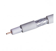 Кабель Net.on RG-6 белый CCS 1,02 (18%) / FPE / Al-Pet-Al Foil / Al 48х0,12 / PVC RW 100м