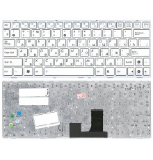 Клавиатура для ноутбука Asus Eee PC 1005HA 1008HA 1001HA 1001px белая с рамкой